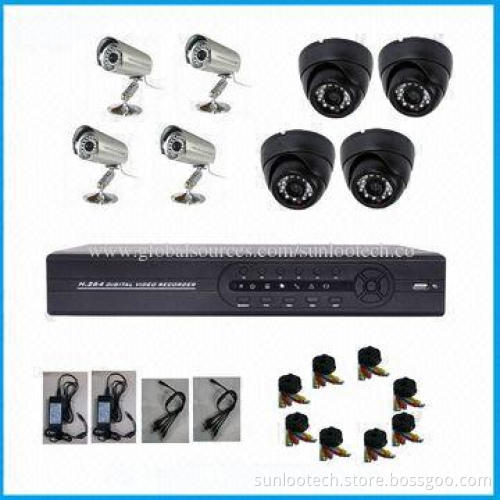 security camera systems 600tvl 4-channel outdoor